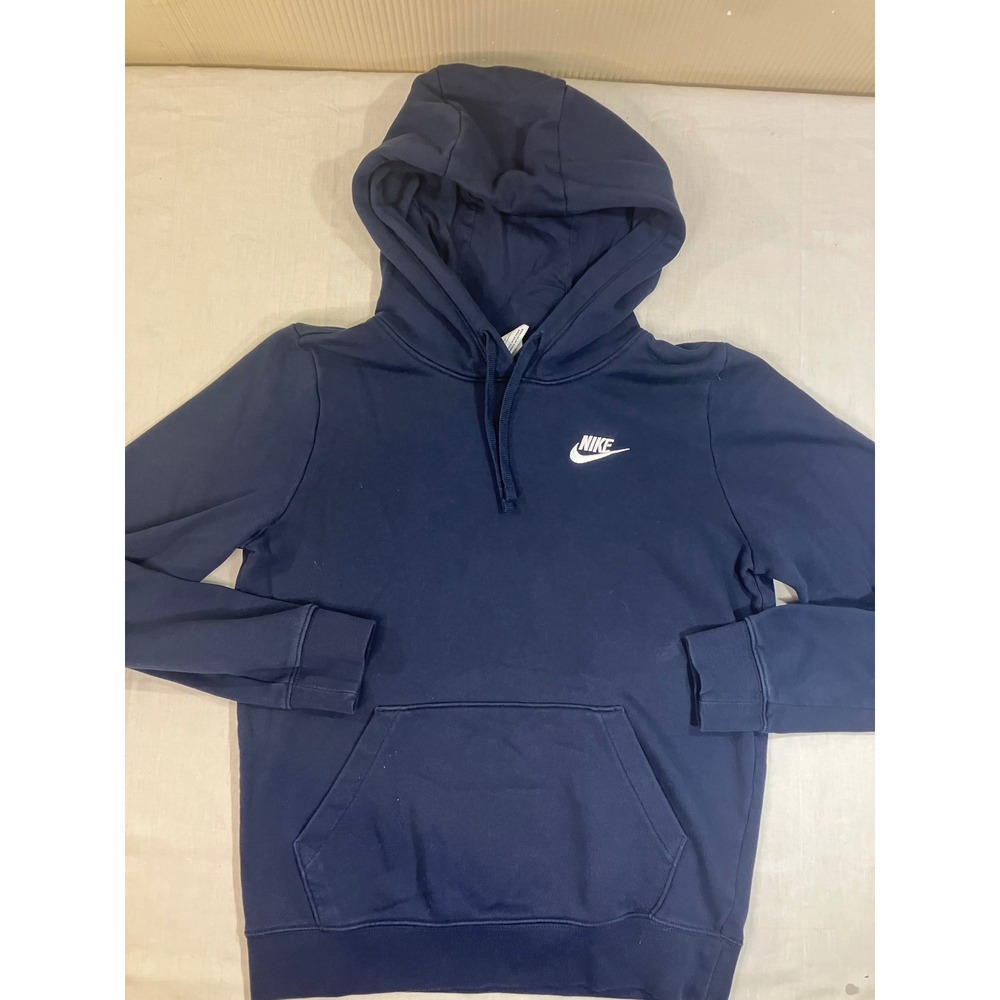Nike Sportswear Club Fleece Pullover Hoodie Navy Blue XS BV2654-410 Mens
